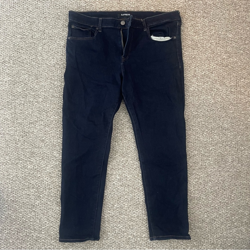 ALL OFFERS ACCEPTED! Men’s Express dark denim jeans  slim 38 x 30